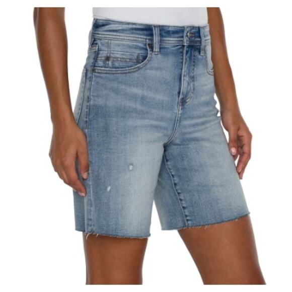 Liverpool Pants - Liverpool Los Angeles Tucker Cut Off Hi-Rise Eco Jean Bermuda Shorts | Sz 6, NWT